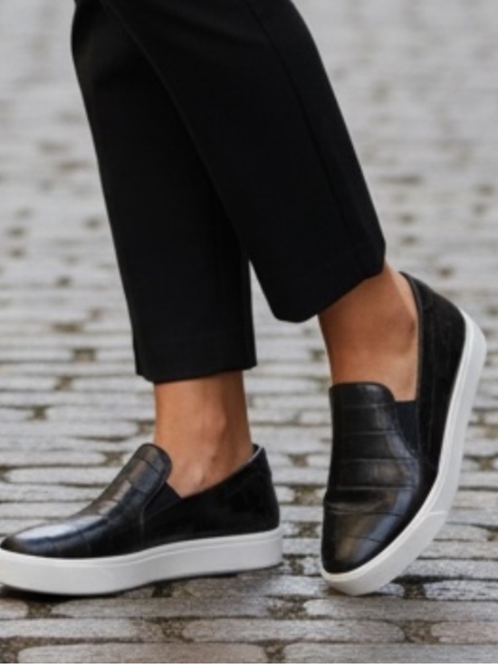 Cole Haan Shoes - Cole Haan Grandseries croc embossed leather slip ons size 6.5